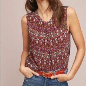 Vanessa Virginia multicolor sleeveless blouse